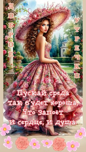 Открытка Доброе утречко.