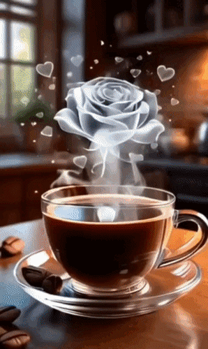 Анимированная открытка Просто доброго утра! Просто хорошего дня! Просто здоровья! Просто счастья! И просто удачи!