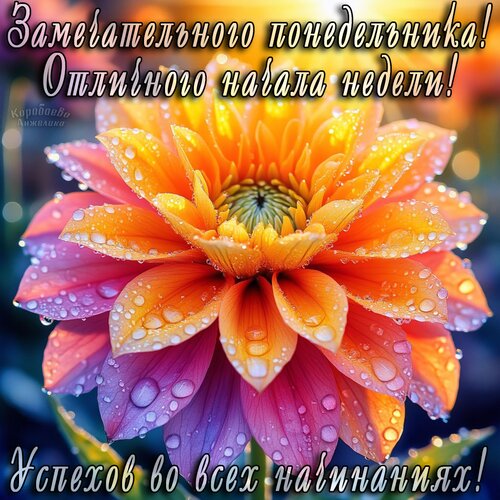Открытка Понедельник