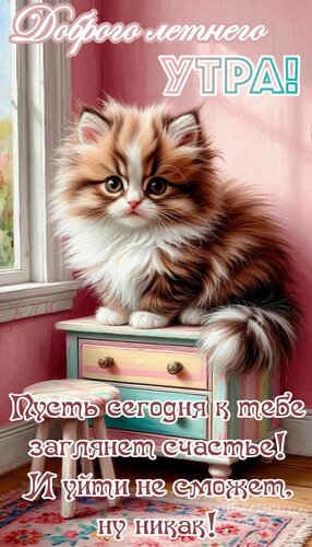 Открытка Доброго летнего утра.