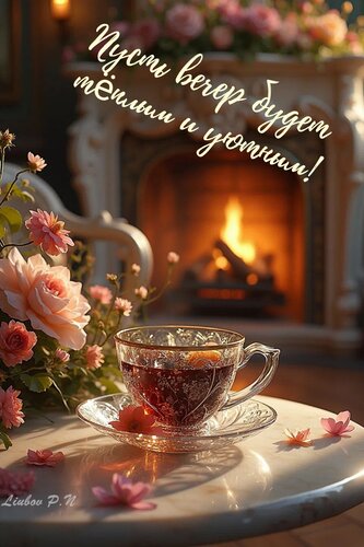 Открытка Пусть вечер будет тëплым и уютным!