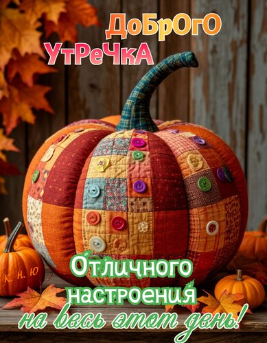 Открытка Доброго утречка. Отличного настроения на этот день.