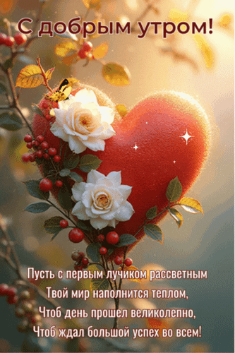 Анимированная открытка Доброе утро!