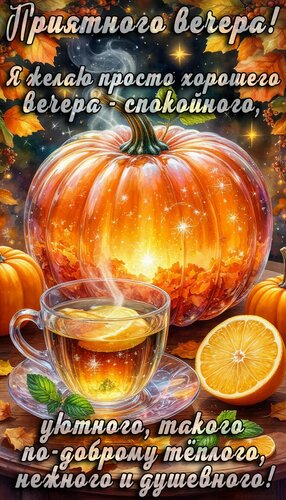 Открытка Добрый вечер