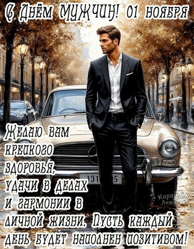 Открытка День мужчин