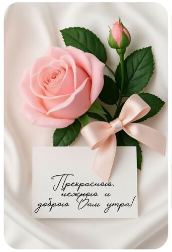 Открытка Прекрасного, нежного и доброго вам утра
