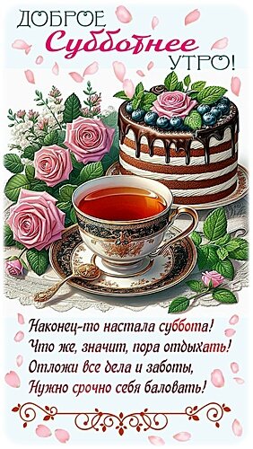 Открытка Доброе субботнее утро!