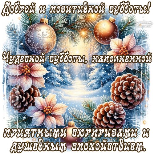 Открытка Суббота