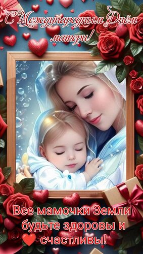 Открытка С днем матери