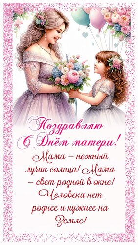 Открытка С днем матери