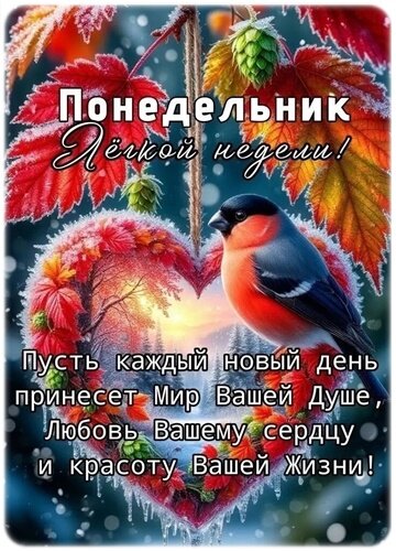 Открытка Понедельник