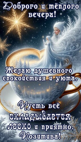 Открытка Добрый вечер