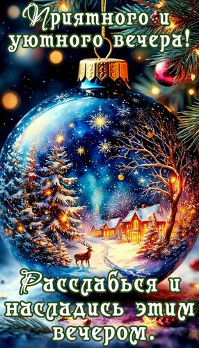 Открытка Добрый вечер