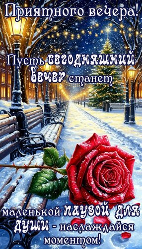 Открытка Добрый вечер