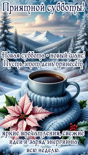 Открытка Суббота