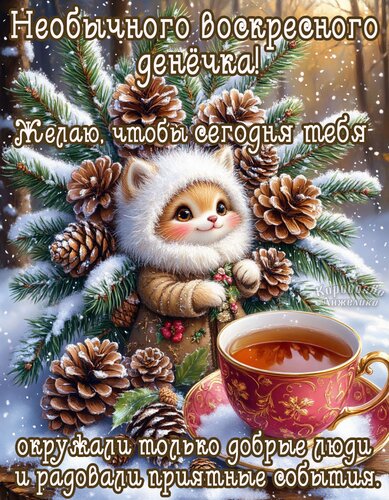 Открытка Воскресенье