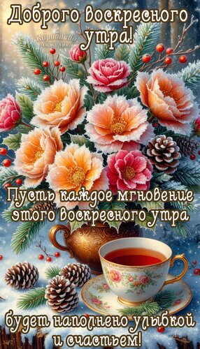 Открытка Воскресенье Утро