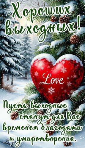 Открытка Выходные