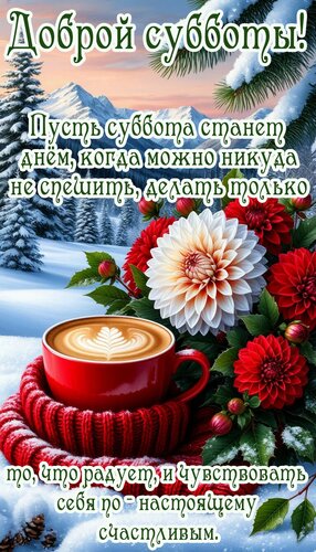 Открытка Суббота.