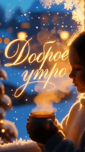 Анимированная открытка Доброе утро!