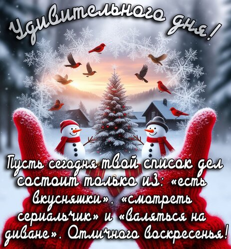 Открытка Воскресенье