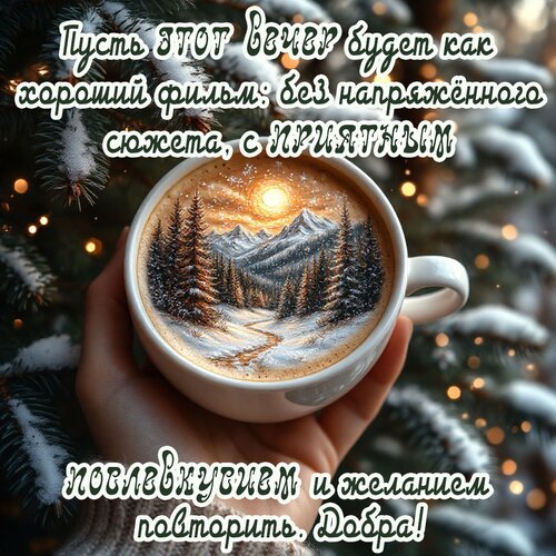 Открытка Добрый вечер