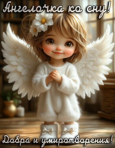 Открытка Спокойной ночи.