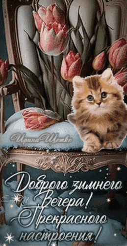 Анимированная открытка Добрый вечер!