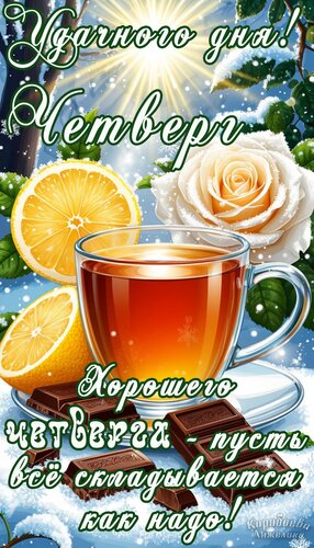 Открытка Четверг