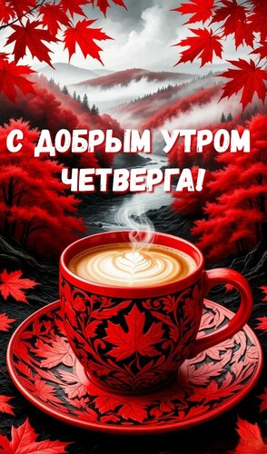 Открытка С добрым утром четверга!