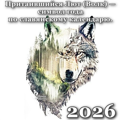 Открытка Тотем 2026 года по славянскому календарю
