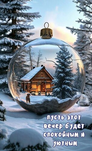 Открытка Пусть вечер будет спокойным