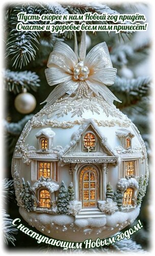 Открытка С наступающим новым годом
