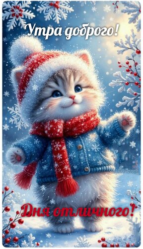 Открытка Утра доброго! Дня отличного!