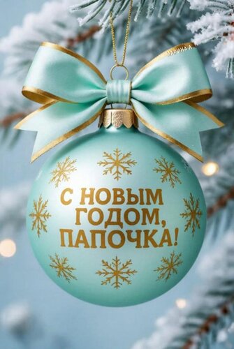 Открытка С Новым годом, папочка!