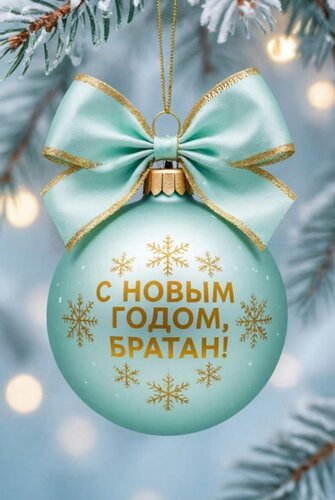 Открытка С Новым годом, братан!