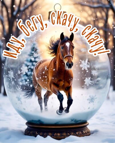 Открытка Иду, бегу, скачу!