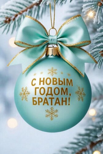 Открытка С Новым годом, братан!