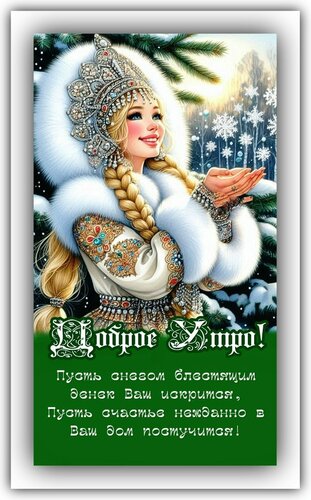 Открытка Доброе утро