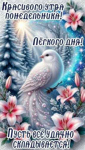 Открытка Понедельник