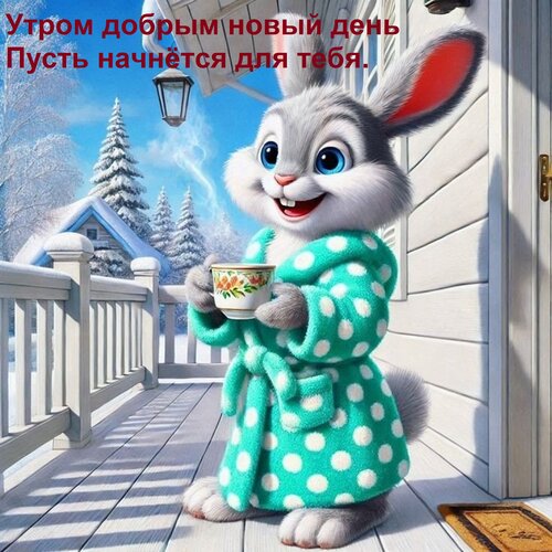 Открытка Утром добрым новый день пусть начнётся для тебя.