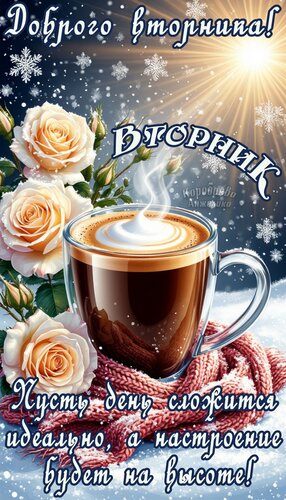 Открытка Вторник