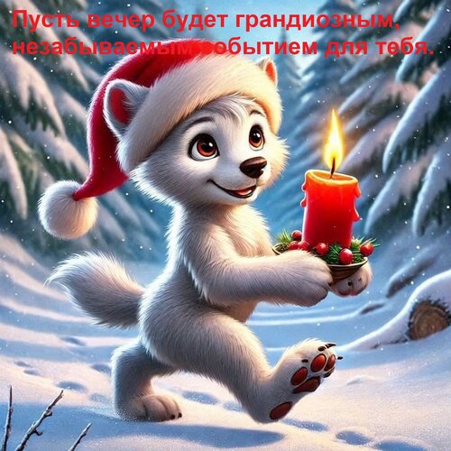 Открытка Пусть вечер будет грандиозным, незабываемым событием для тебя.