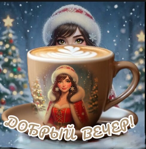 Открытка Добрый вечер