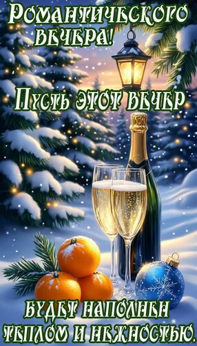Открытка Романтического вечера