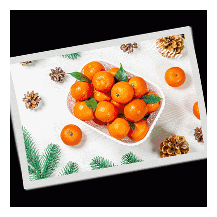 Анимированная открытка Зимнее угощение