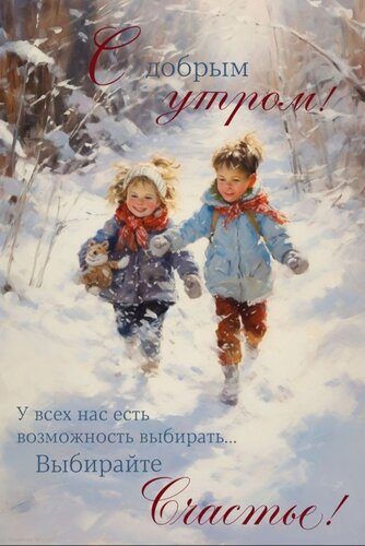 Открытка С добрым утром