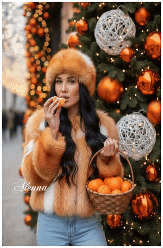 Анимированная открытка Зима