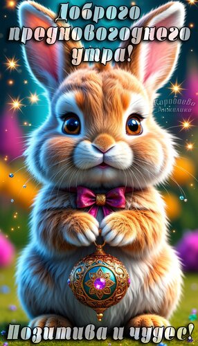 Открытка Предновогоднее утро