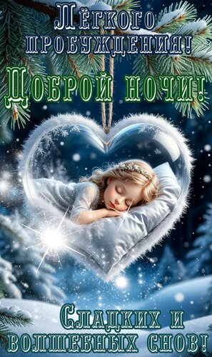Открытка Спокойной ночи